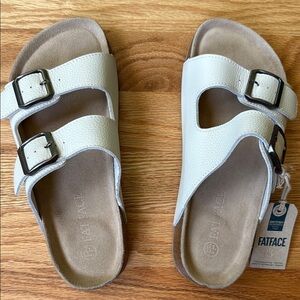 FatFace Leather Buckle Sandals